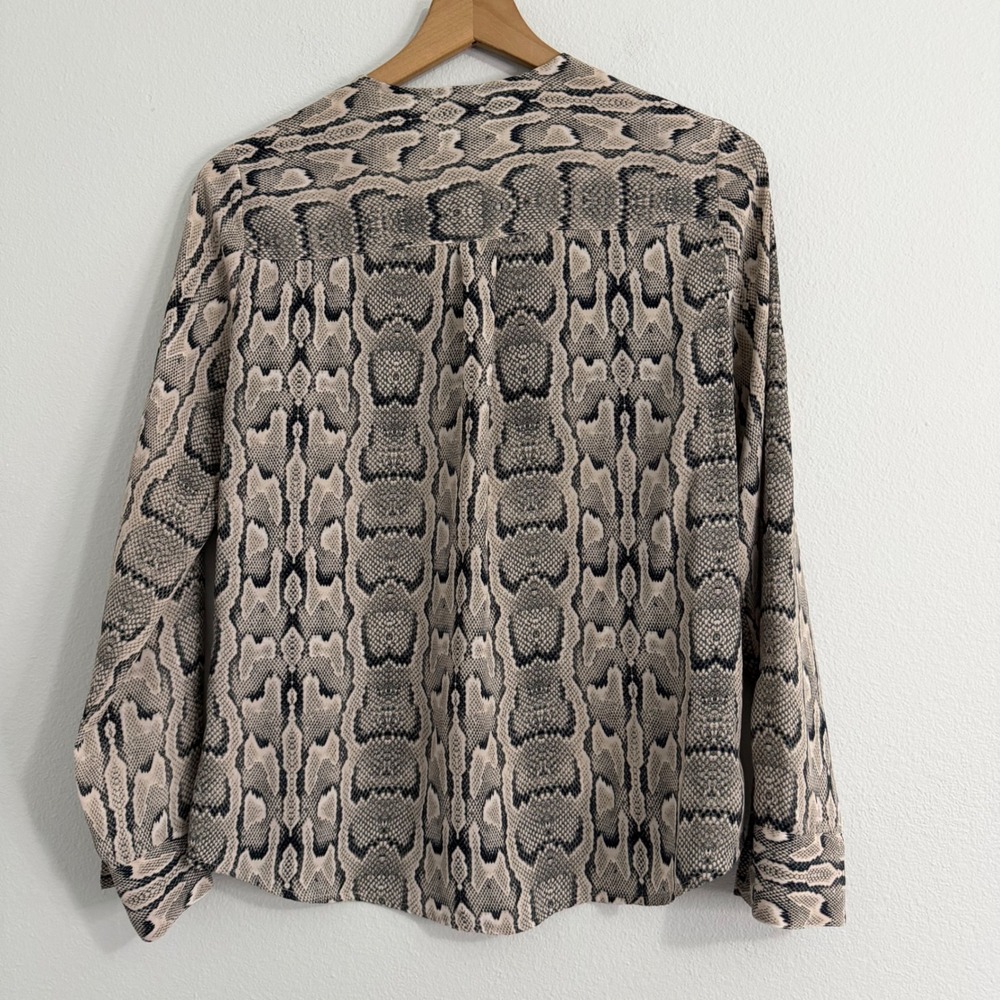 Express - Snakeprint Button Down Blouse - image 3